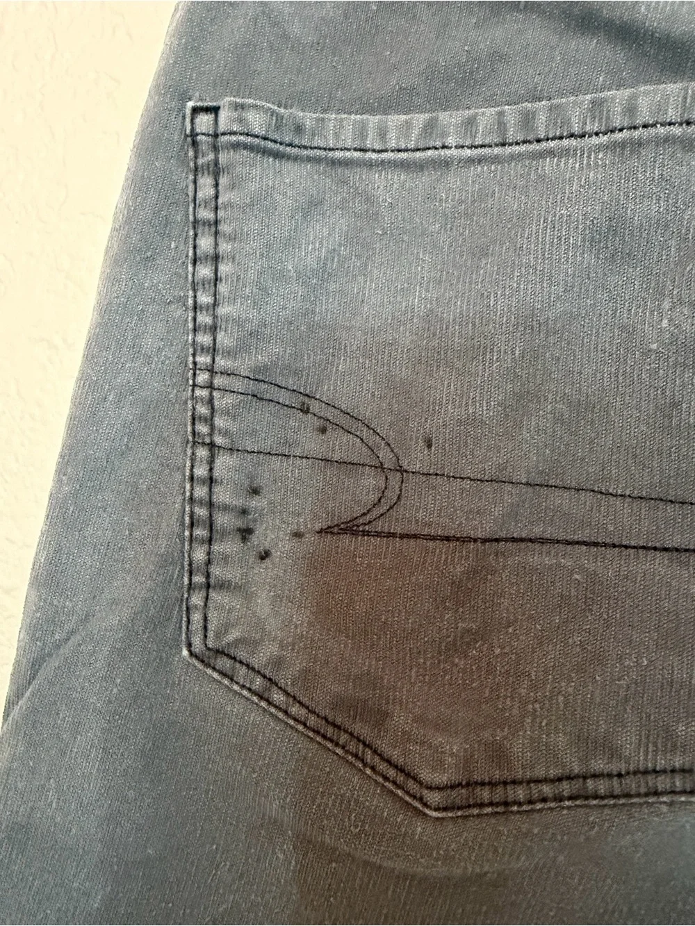 American Eagle Outfitters Charcoal Gray High-Rise Flare Corduroy Jeans, 12S